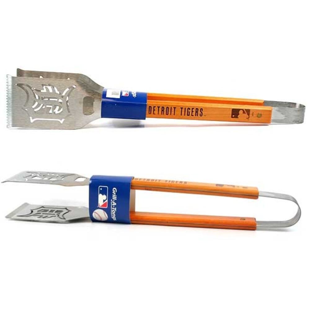 MLB Detroit Tigers Grill-A-Tongs BBQ Tool Laser Design New